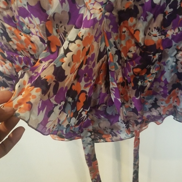 Chole silk blouse size T 40/ 8 - Picture 4 of 7